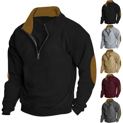 Men's sweater with high collar and zip closure Skorter