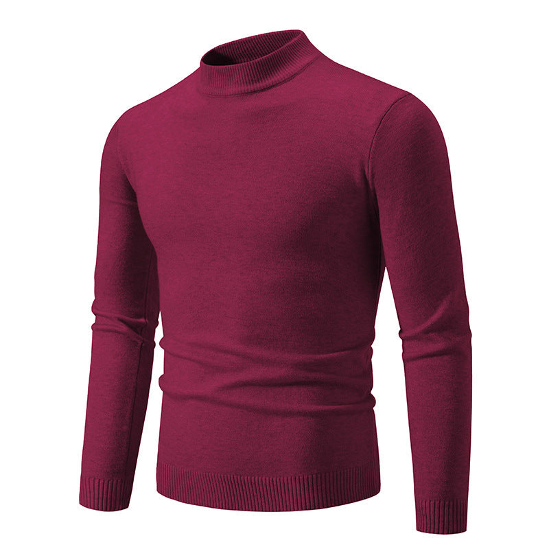 Men's trendy turtleneck sweater made of fine knit quality Skorter