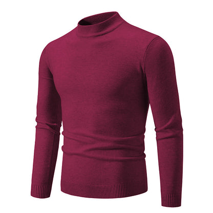 Men's trendy turtleneck sweater made of fine knit quality Skorter
