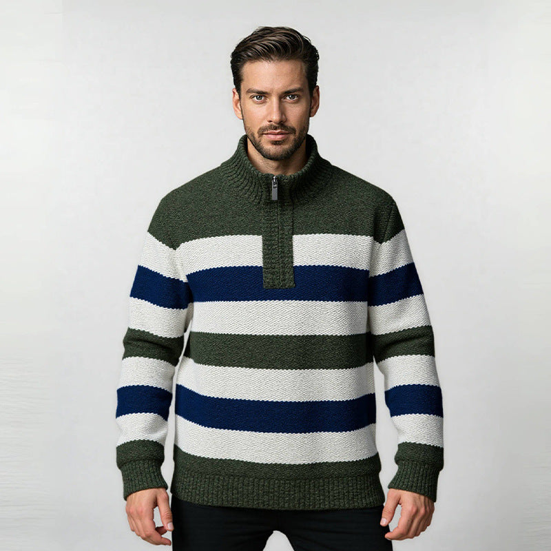 Men's sweater with high collar Skorter