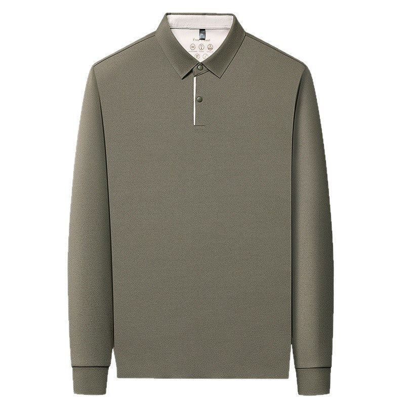 Andningsbar sportpolo för män med innovativ lättskött skorter