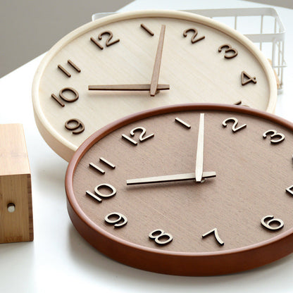 Skorter | Natural Elegance - Round Wood Wall Clock