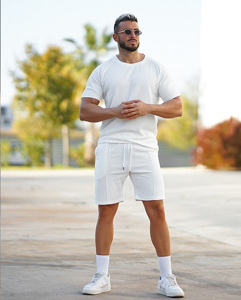 Men's sporty short-sleeve set with comfortable shorts Skorter