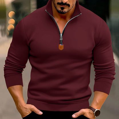 Men's sweatshirt with modern zipper Skorter