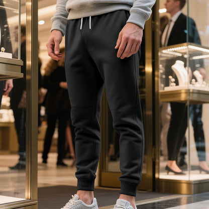 Men's sporty jogging pants with elastic waistband and practical pockets Skorter