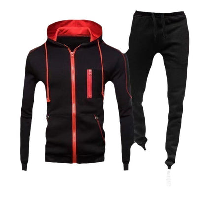 Men's tracksuit with functional zippered pockets and breathable fabric Skorter