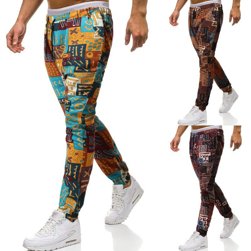 Men's stylish joggers with unique pattern Skorter