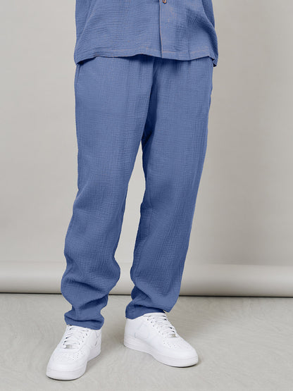 Luftiga sommarbyxor för män i andningsbar bomullsskorter