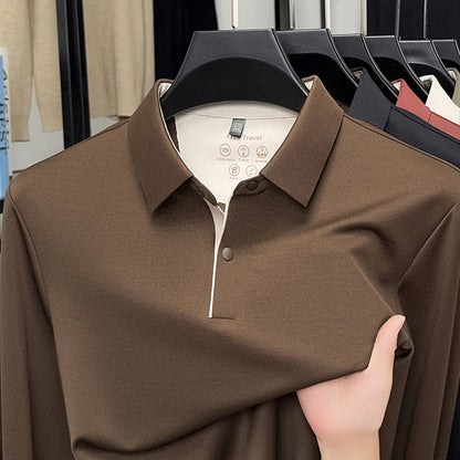 Andningsbar sportpolo för män med innovativ lättskött skorter