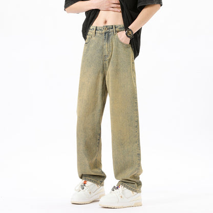 Men's wide jeans with a casual cut Skorter