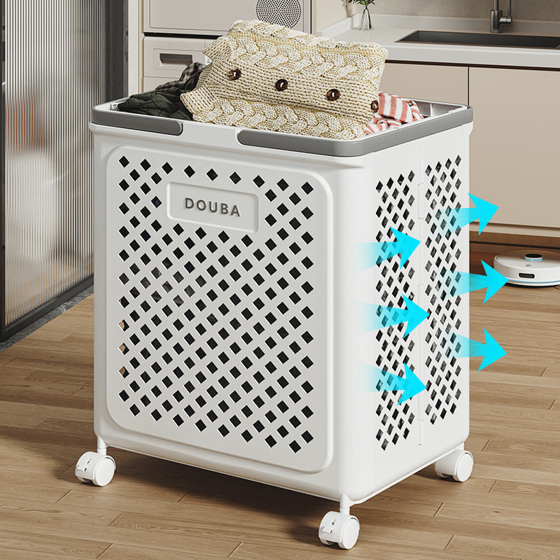 Skorter | Collapsible laundry basket with wheels