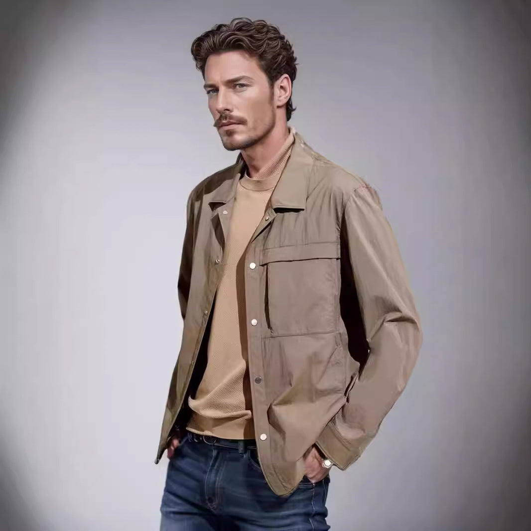 Men's technical leisure jacket with practical pockets and lightweight material Skorter