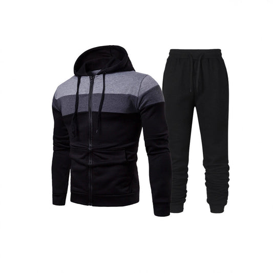 Men's tracksuit with modern color accents and practical pockets Skorter