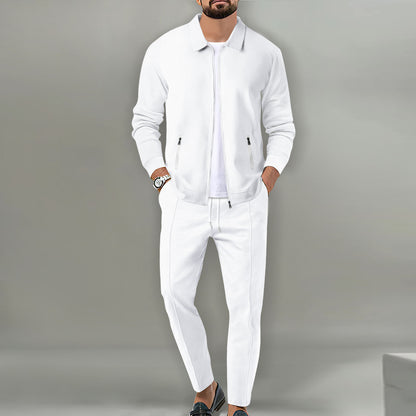 Men's stylish leisure suit made of breathable fabric with textured design Skorter