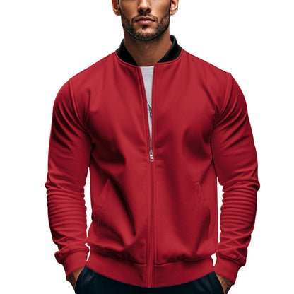 Men's sporty bomber jacket with high collar and practical pockets Skorter