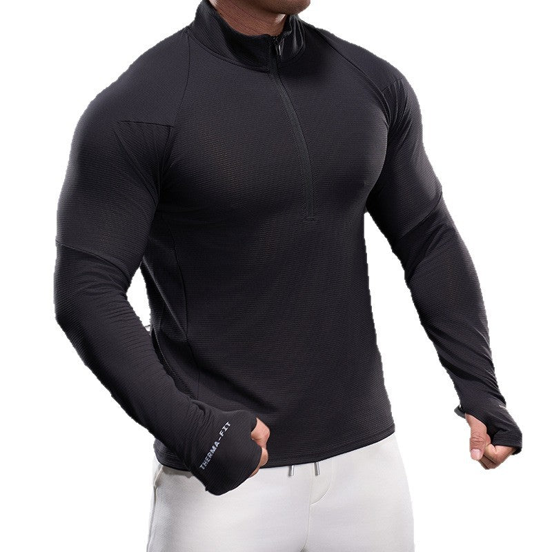 Men's Breathable Functional Shirt with Half Zipper Skorter