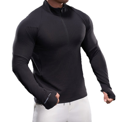 Men's Breathable Functional Shirt with Half Zipper Skorter