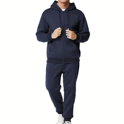 Men's sporty hoodie and jogger set with practical pockets and breathable materials Skorter