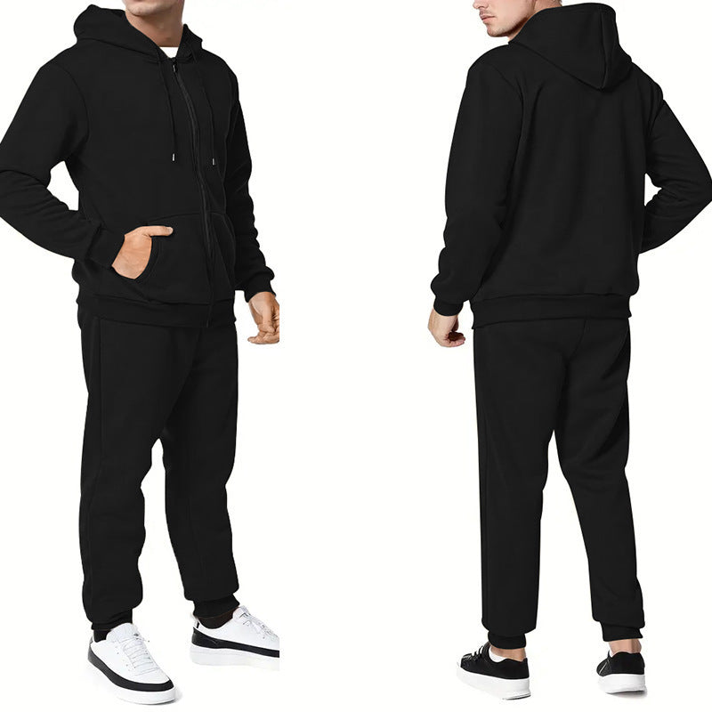 Men's sporty hoodie and jogger set with practical pockets and breathable materials Skorter