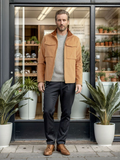 Men's stylish functional jacket in modern design with generous pockets Skorter