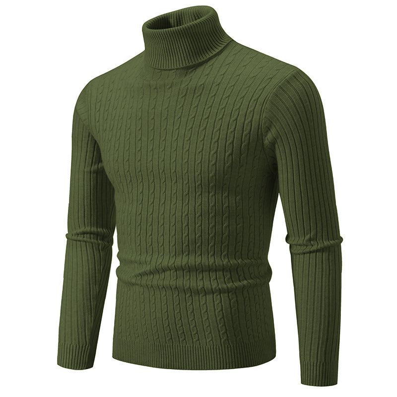 Men's stylish turtleneck sweater made of fine knit Skorter