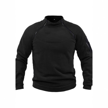 Men's thermal fleece pullover with high collar and practical pockets Skorter