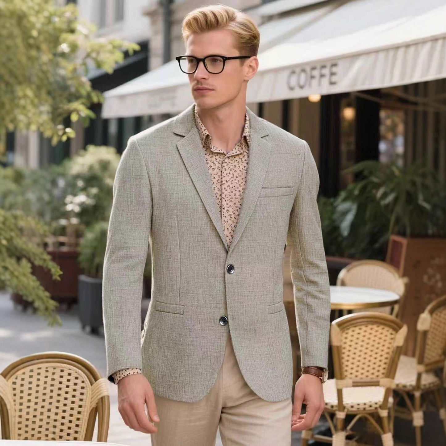 Men's summer lightweight fabric blazer Skorter
