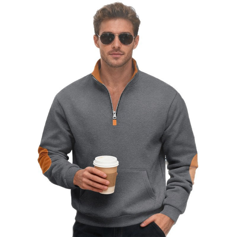 Men's stylish hoodie with zipper and practical pockets Skorter
