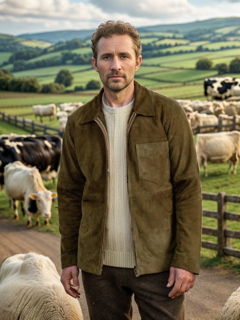 Men's fashionable softshell jacket with fold-up collar Skorter