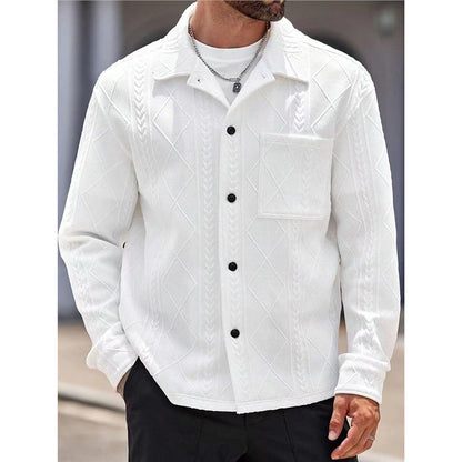 Men's textured leisure jacket Skorter