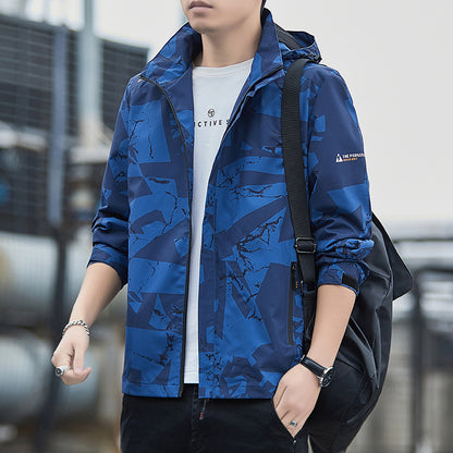 Men's Breathable Sports Jacket with Hood Skorter