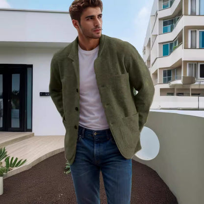 Men's transitional jacket made of high-quality material with a stylish collar and practical pockets Skorter