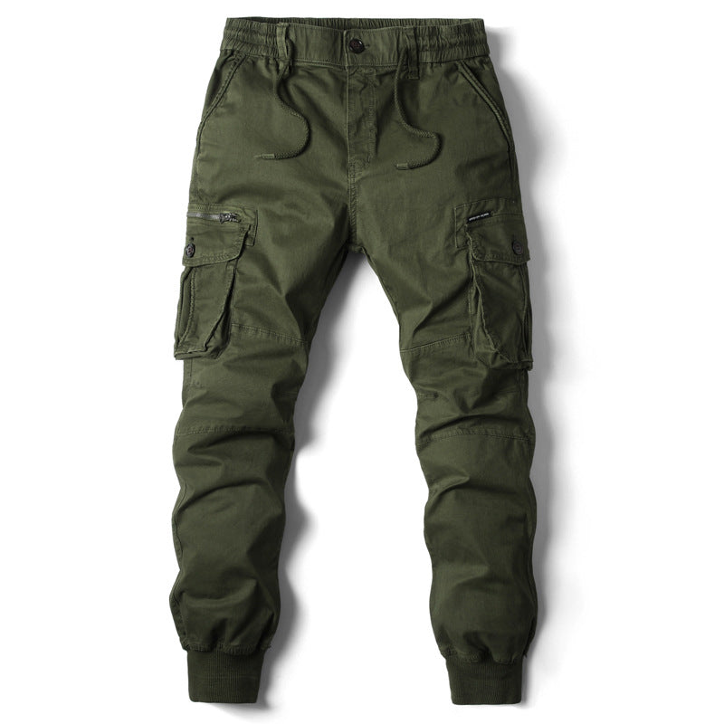 Men's Cargo Jogging Pants with Adjustable Waist and Practical Pockets Skorter