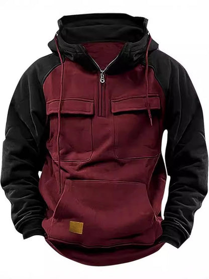 Men's stylish hoodie with functional pockets Skorter