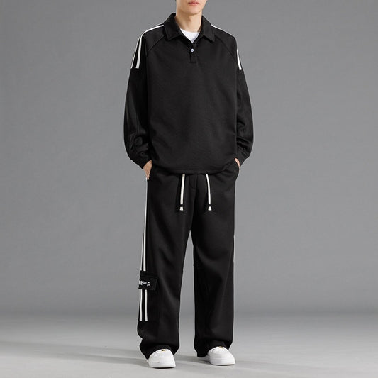 Men's sporty leisure set with high collar and practical pockets Skorter