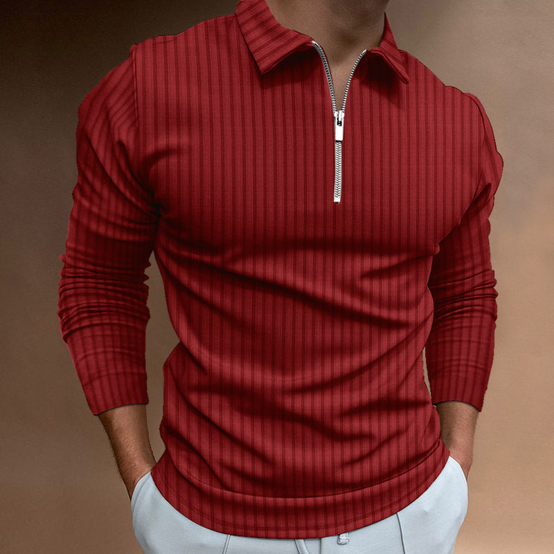 Men's stylish polo shirt with zipper Skorter