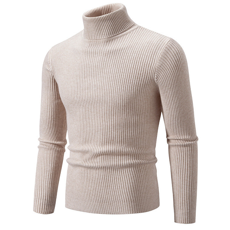 Men's turtleneck sweater made of fine ribbed material Skorter