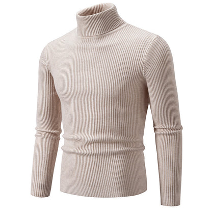Men's turtleneck sweater made of fine ribbed material Skorter