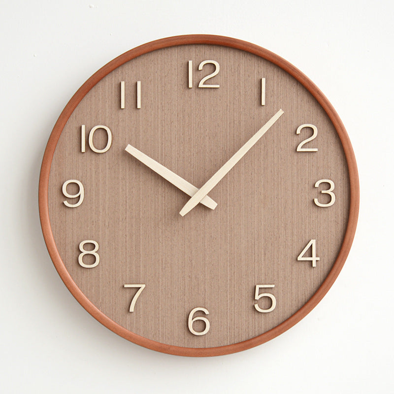 Skorter | Natural Elegance - Round Wood Wall Clock