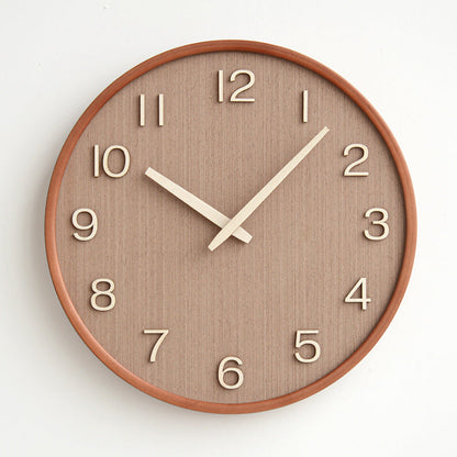 Skorter | Natural Elegance - Round Wood Wall Clock