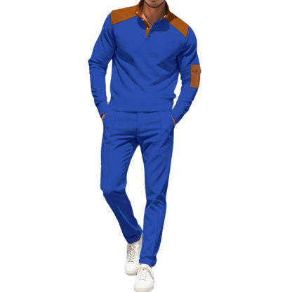 Men's Sporty Zip Set with Fashionable Accents and Structured Processing Skorter