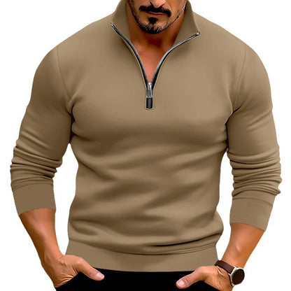 Men's pullover with half zipper and modern accents Skorter