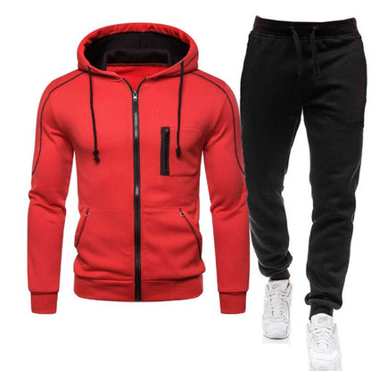 Men's tracksuit with functional zippered pockets and breathable fabric Skorter