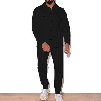 Men's tracksuit with sporty design and practical pockets Skorter