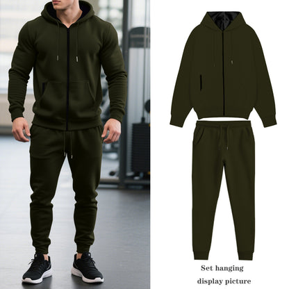 Men's tracksuit with hood and practical pockets Skorter