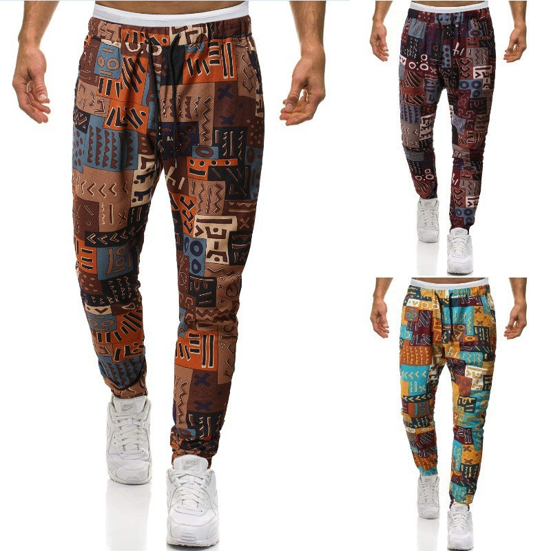 Men's stylish joggers with unique pattern Skorter
