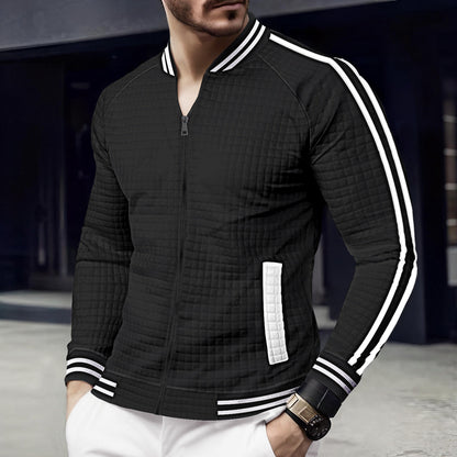 Men's sporty quilted jacket with modern cut and practical zip pockets Skorter