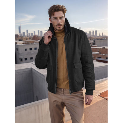 Men's trendy and warm biker jacket Skorter