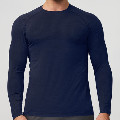 Men's Athletic Long-Sleeve Compression Shirt Skorter