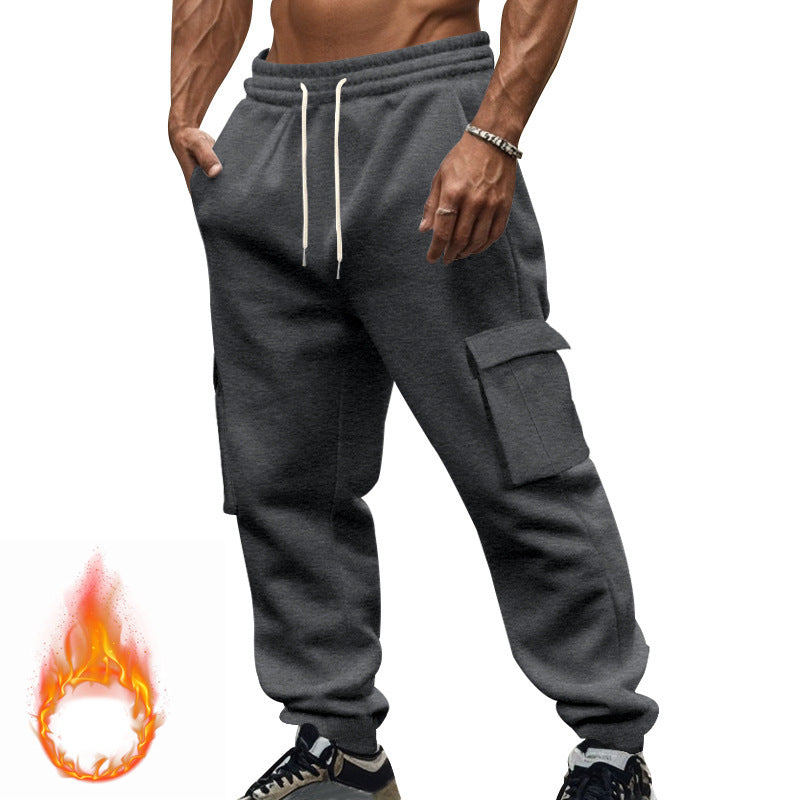 Men's cargo joggers with side pockets and elastic waistband Skorter